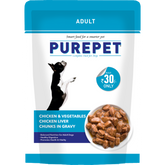 Purepet Chicken & Vegetable Chunks Adult Wet Food For Dogs