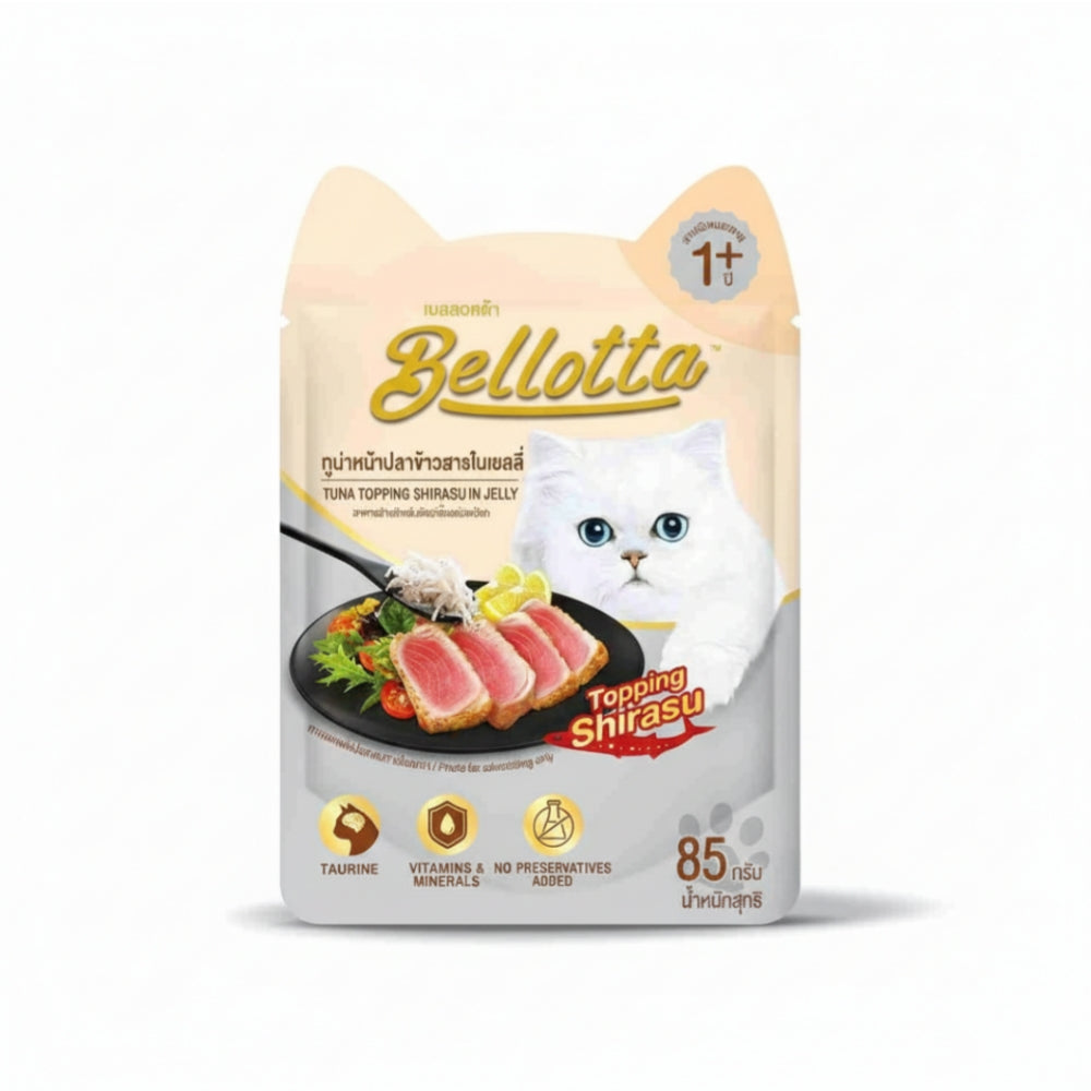 Bellotta Tuna Topping Shirasu in Jelly Cat Wet Food