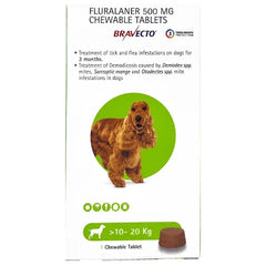MSD Bravecto Tick and Flea Control Tablet For Dogs