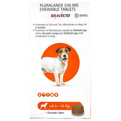 MSD Bravecto Tick and Flea Control Tablet For Dogs