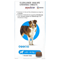 MSD Bravecto Tick and Flea Control Tablet For Dogs