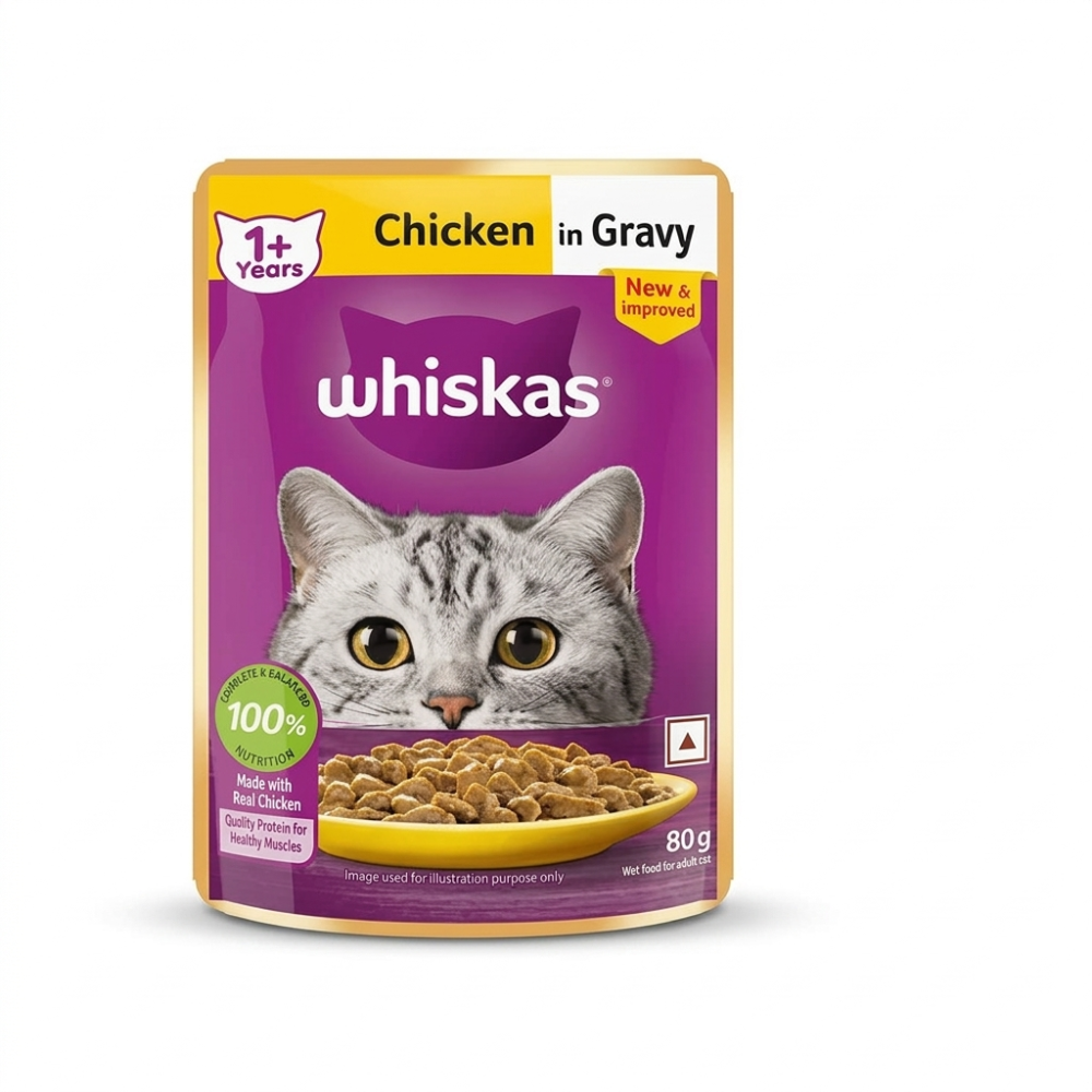Whiskas Chicken in Gravy Adult Cat Wet Food
