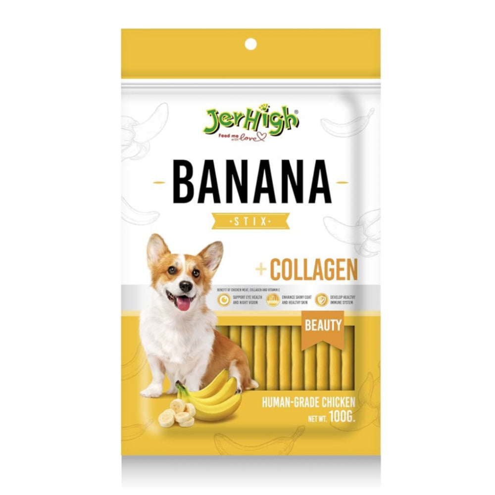 JerHigh Banana Stick Dog Treats