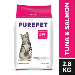 Purepet Tuna And Salmon Adult Dry Food For Cats