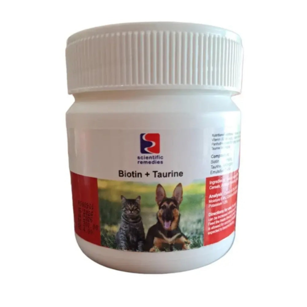 Biotin and Taurine, 75 Tablets for Dogs & Cats, for Healthy Skin & Hairs