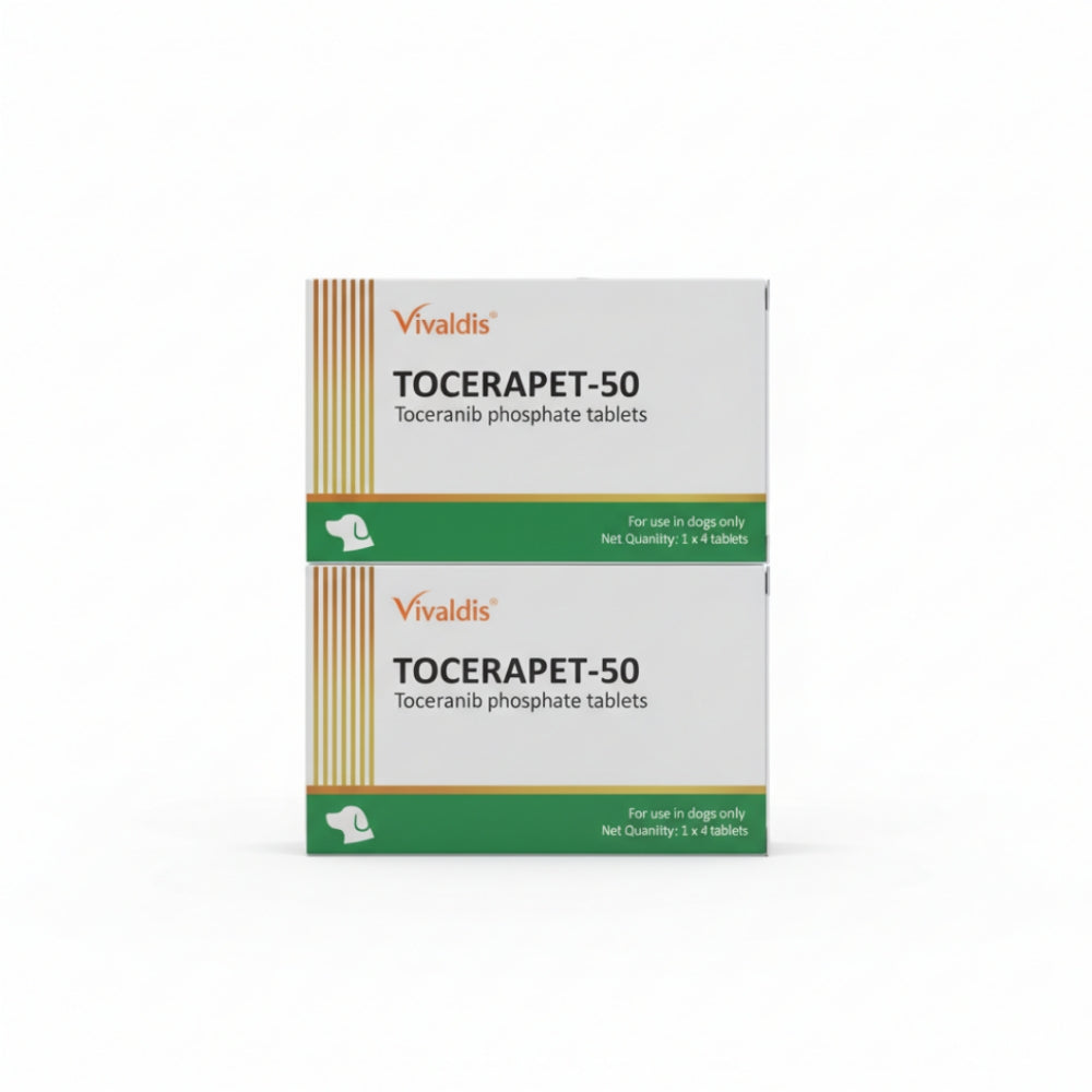 Vivaldis Tocerapet 50mg (Toceranib Phosphate) Tablets for Dogs