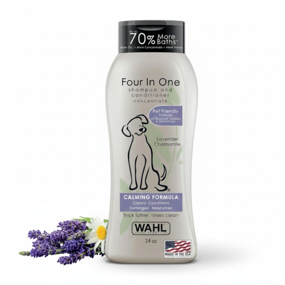 Wahl Four in One Lavender Chamomile Calming Shampoo for Dogs
