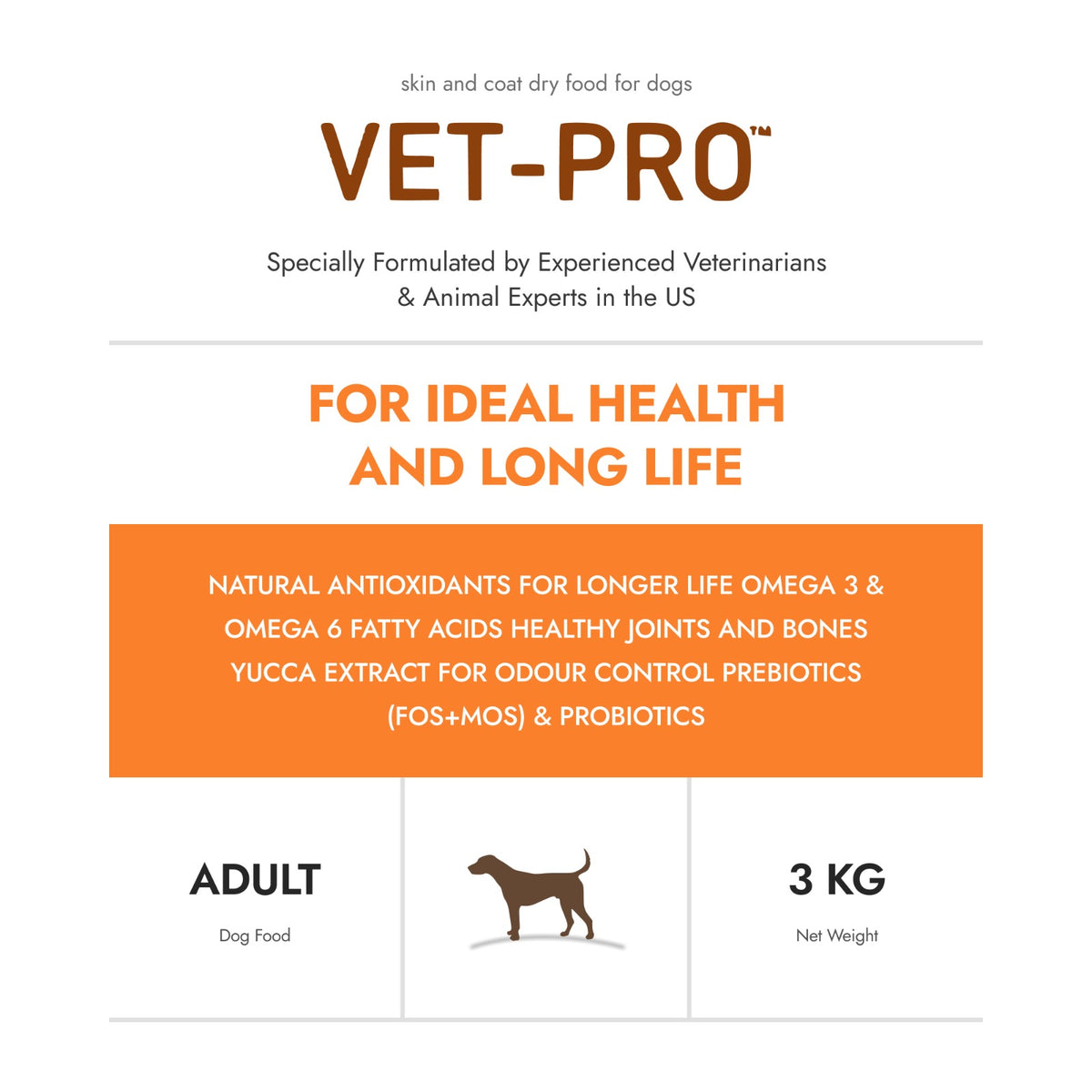 Vet-Pro Skin And Coat Dry Food For Dogs