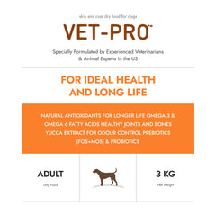 Vet-Pro Skin And Coat Dry Food For Dogs