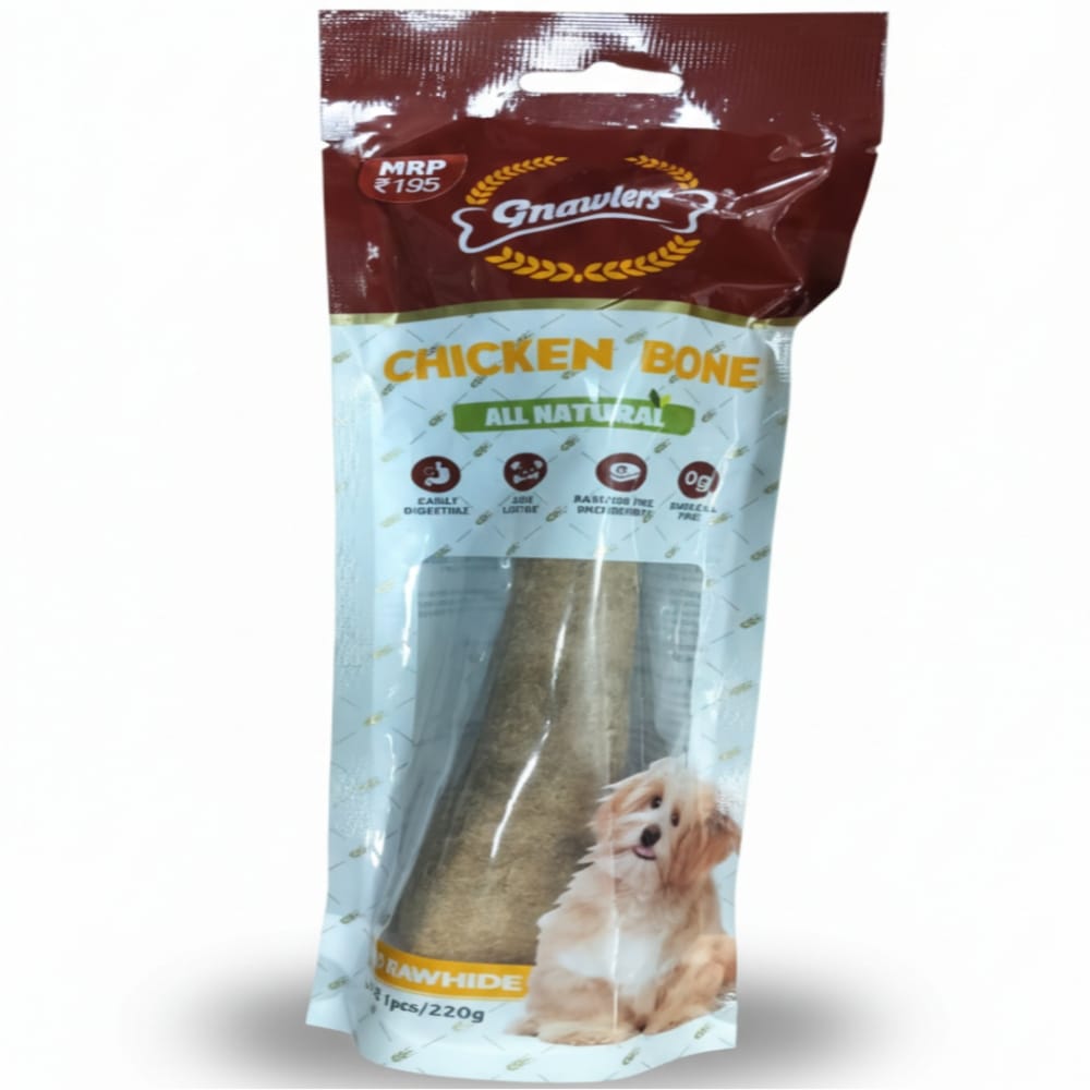 Gnawlers Bone Dog Treats - Chicken Flavour