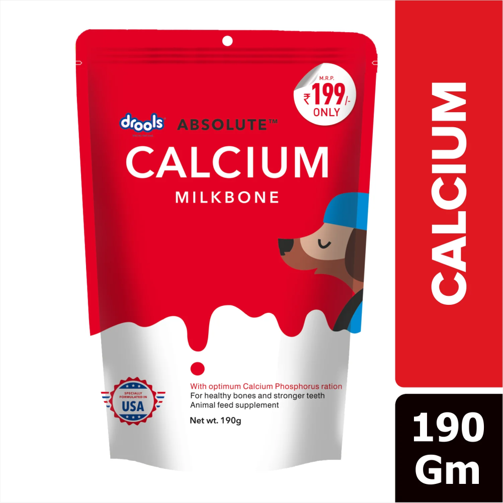 Drools Absolute Calcium Milk Bone Pouch For Dogs