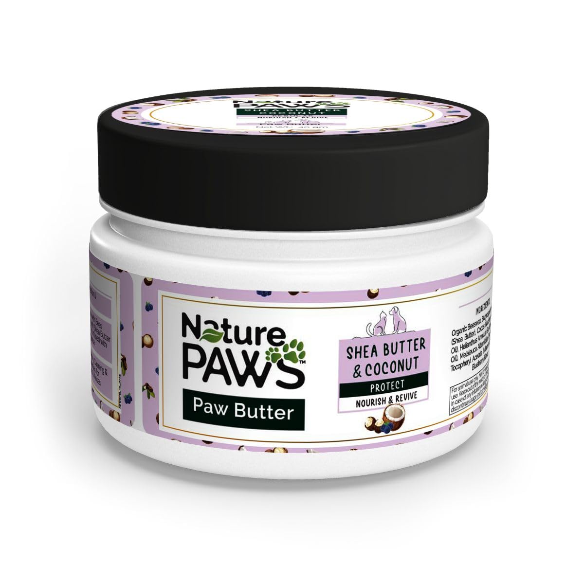 Paw Butter for Dogs & Cats – Shea Butter, Coconut Oil & Blueberry