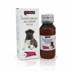 Ek Tek Mega Stop Syrup (Ofloxacin & Ornidazole) for Dogs and Puppies (60ml)