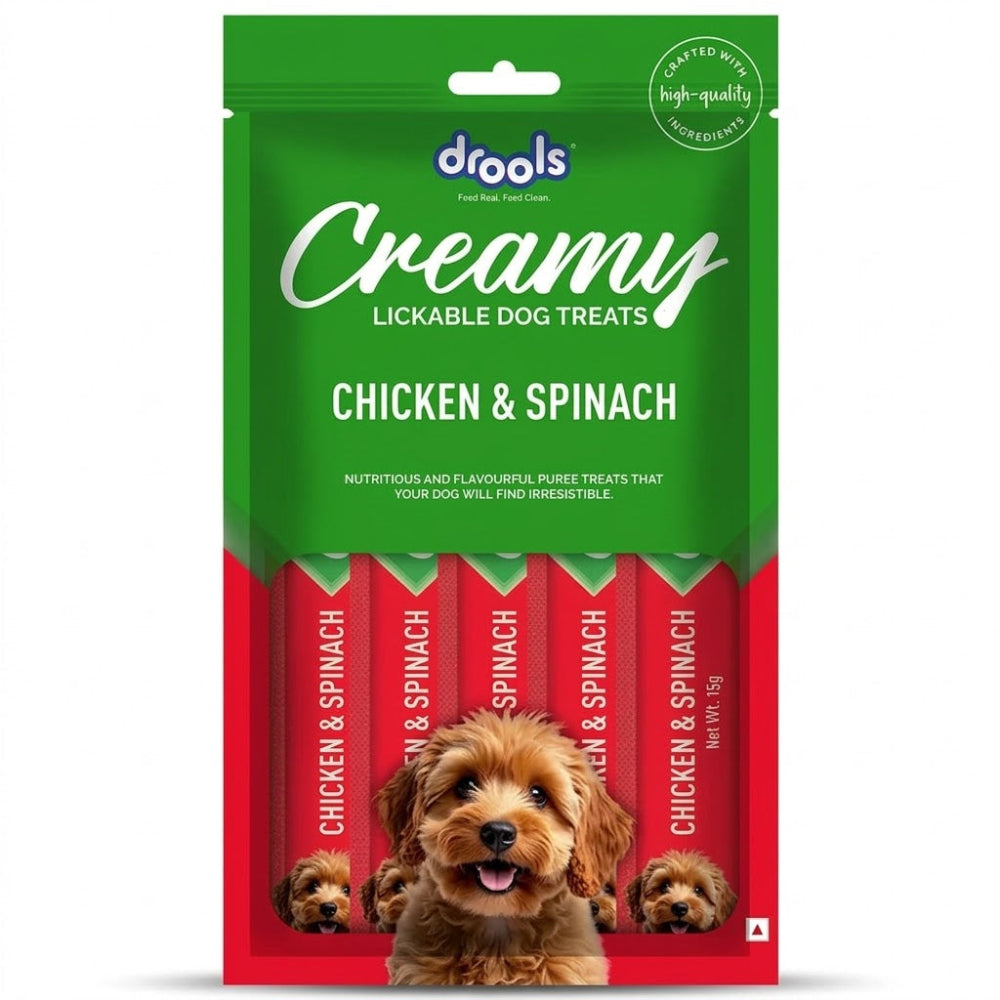 Drools Chicken & Spinach Creamy Dog Treats
